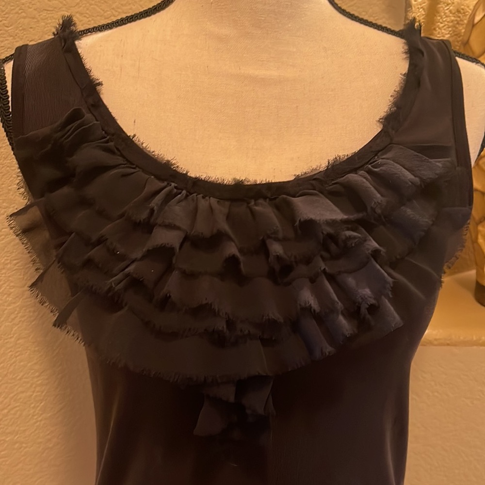 Anne Taylor Ruffled Top - Picture 2 of 7